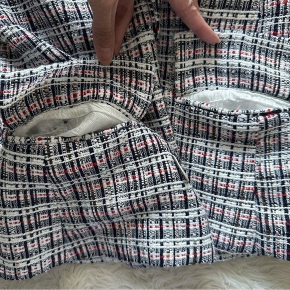 Zara Jacket Double Breasted Blazer Tweed Textured Long Sleeve Multicolor S - Picture 13 of 13